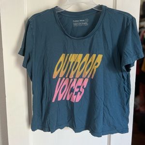 Vintage Outdoor Voices Crop Top